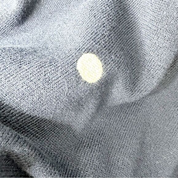 J. Crew Dotted Short Sleeve Sweater Knit Top Navy Polka Dot Crew Small - Picture 10 of 11